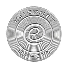 Internet E-Safety Steel Badge