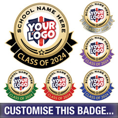 Personalised Class of 2024 Logo Badge by School Badges UK
