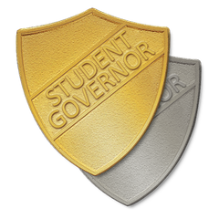 Student Governor Metal Shield Badge by School Badges UK