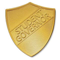 Student Governor Metal Shield Badge by School Badges UK