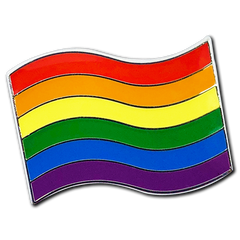 Rainbow Pride Flag Badge by School Badges UK