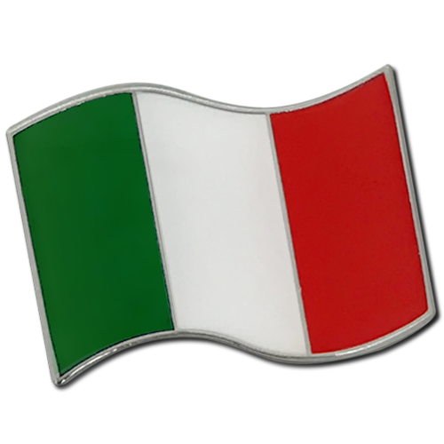 Italian Flag Badge by School Badges UK