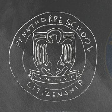 Hand-drawn sketch of a school badge