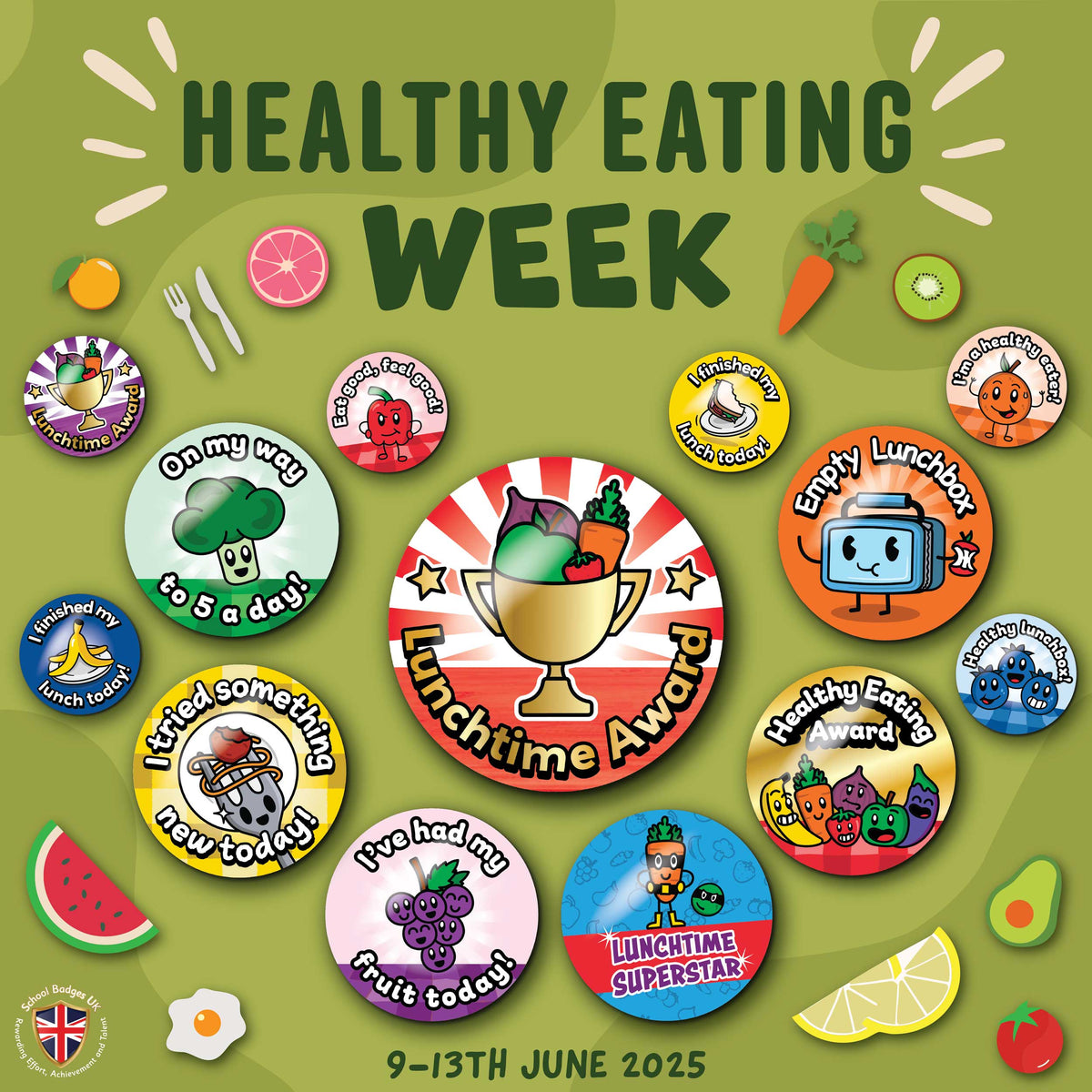 Healthy Eating Week 2025 By School Badges UK