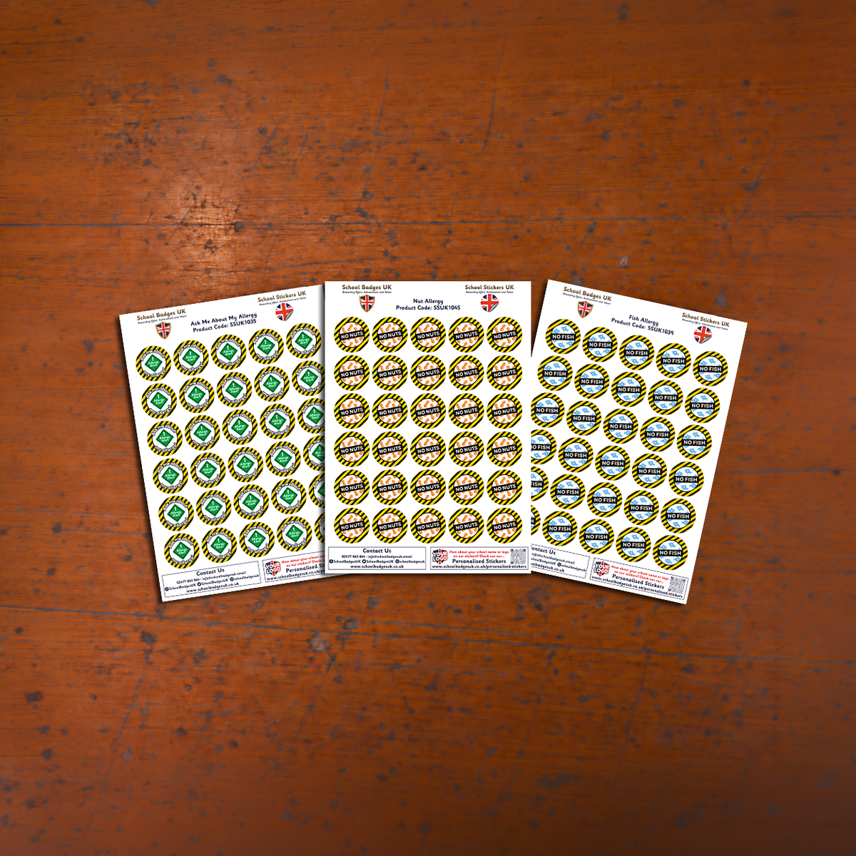 Food Allergy Stickers