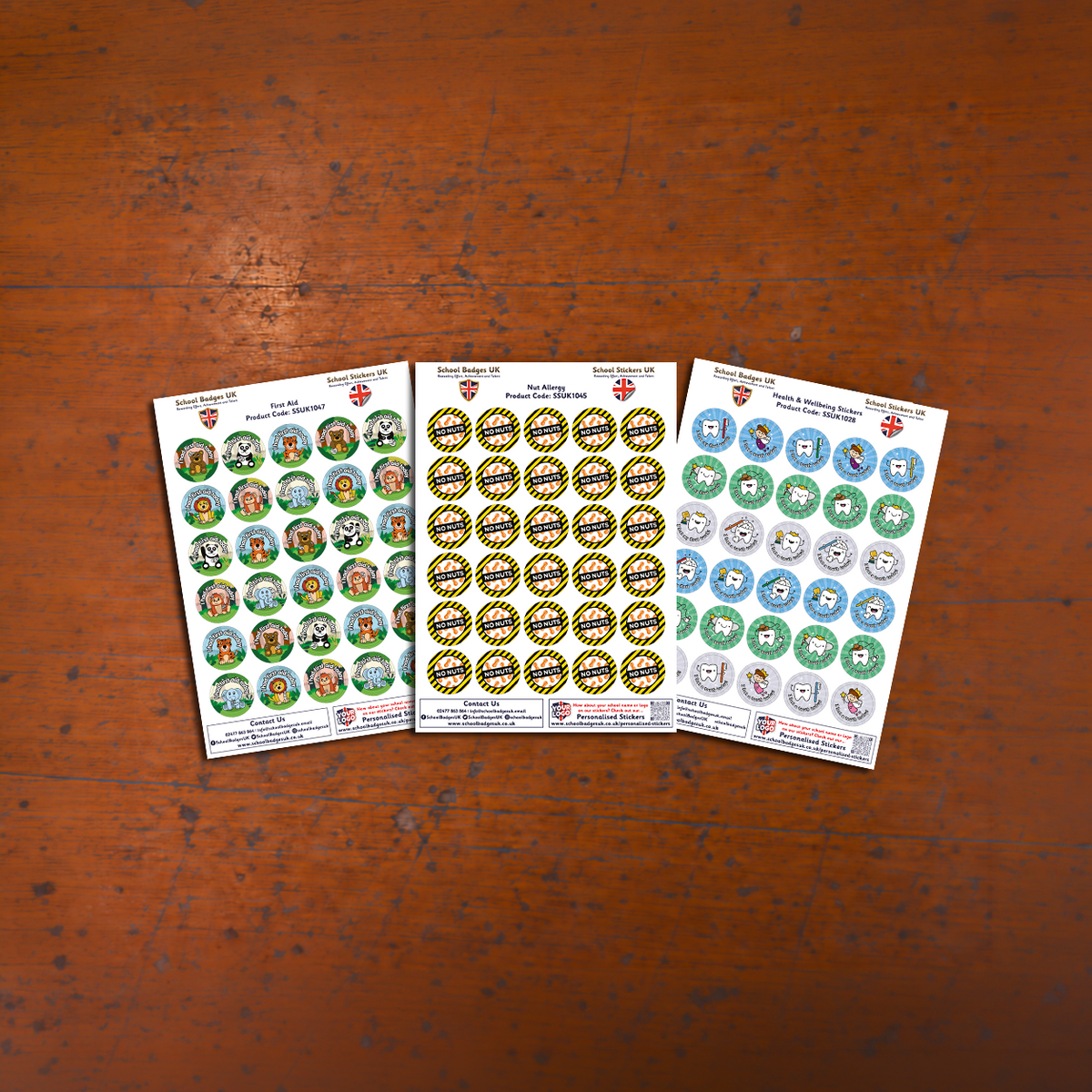 Health & Wellbeing Stickers collection – School Badges UK