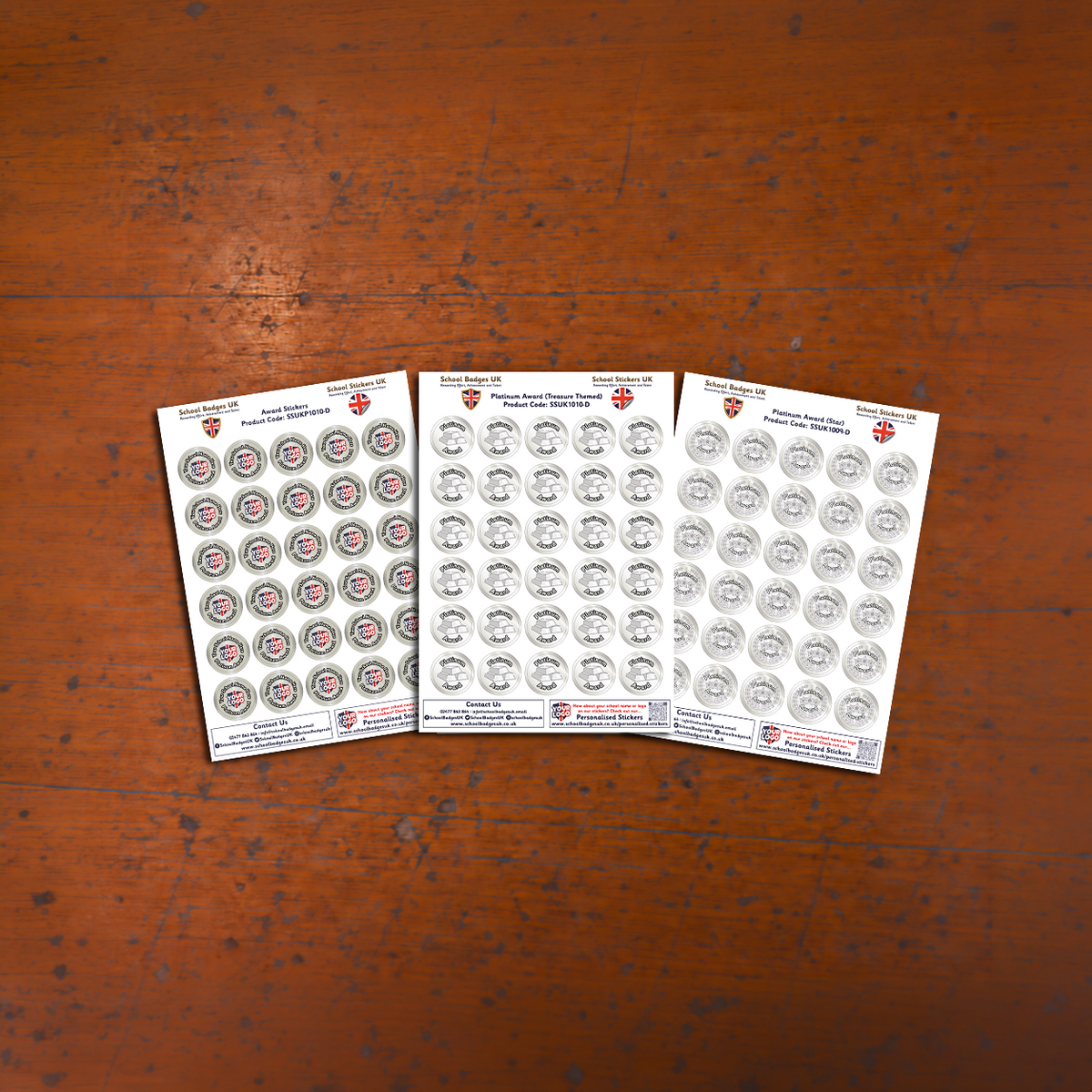 Platinum Award Stickers