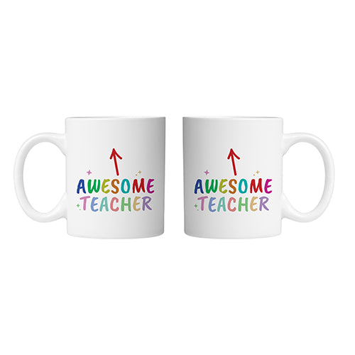 Awesome Teacher Mug by School Badges UK