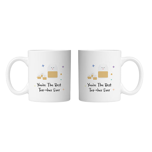 Best Tea-cher Mug Double by School Badges UK