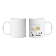 Best Tea-cher Mug Double by School Badges UK