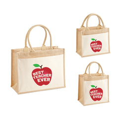 Best Teacher Ever Tote Bag - School Badges UK