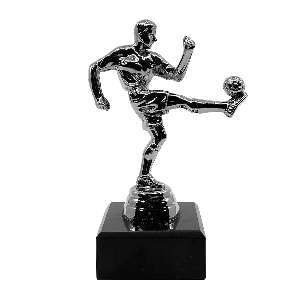 Boys Volley Trophy with Marble Base Silver by School Badges UK