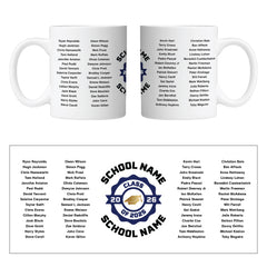 Personalised Class of 2026 Mug up to 60 names