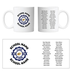 Personalised Class of 2026 Mug up to 30 names