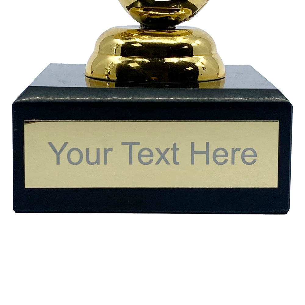 Cricket Trophy Marble Base Gold by School Badges UK
