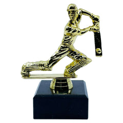 Cricket Trophy with Marble Base Gold by School Badges UK