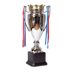 Crowned Silver Cup Trophy by School Badges UK