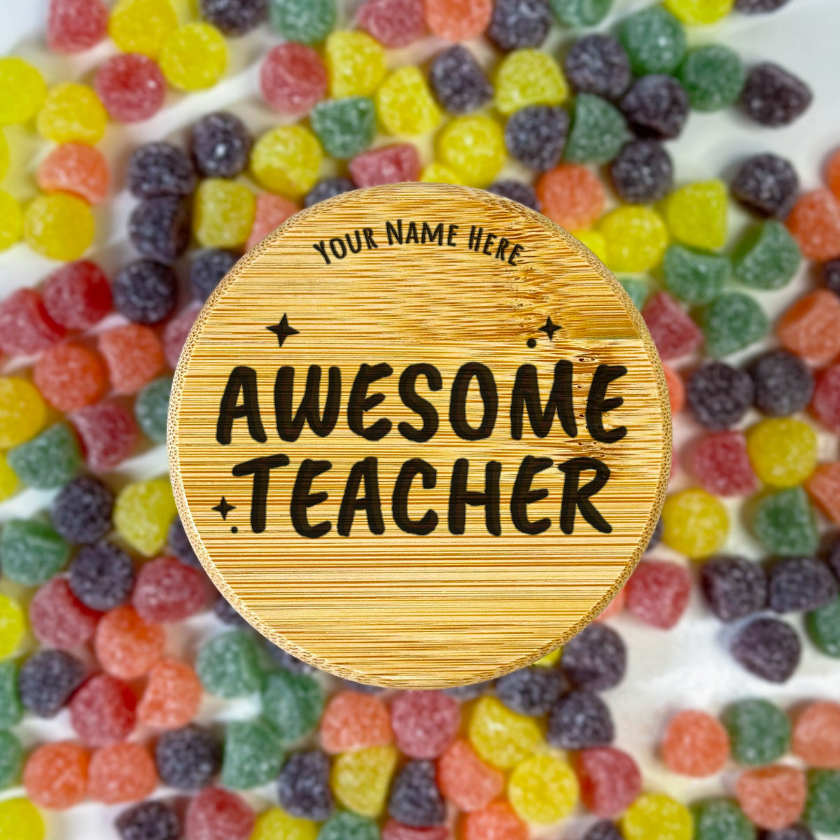 Custom Awesome Teacher Jar by School Badges UK