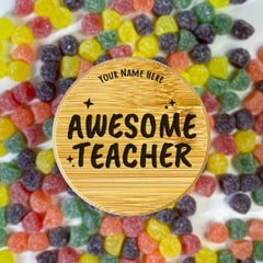 Custom Awesome Teacher Jar by School Badges UK