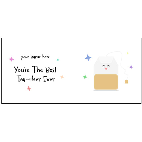 Custom Best Tea-cher Mug Design by School Badges UK