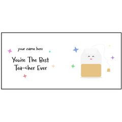Custom Best Tea-cher Mug Design by School Badges UK
