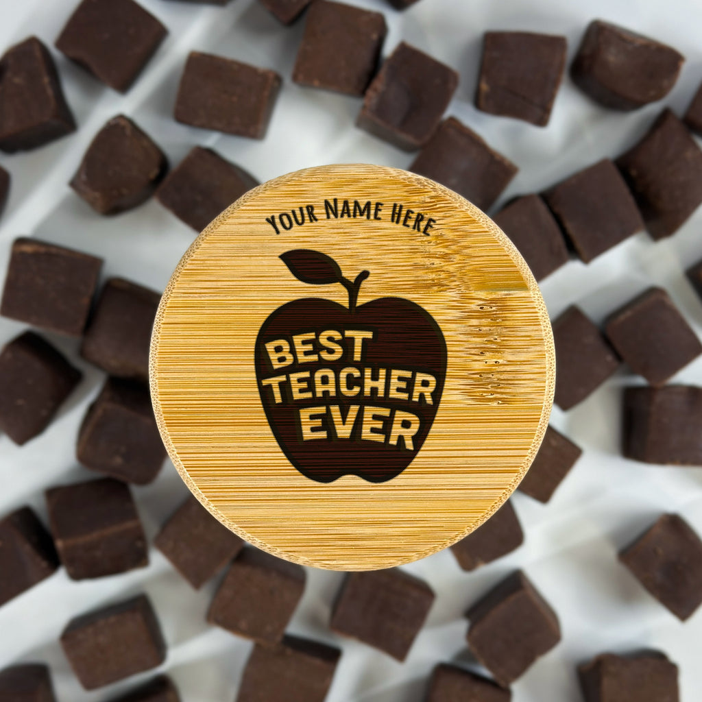 Custom Best Teacher Ever Jar Top by School Badges UK