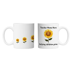 Custom Sunflower Mug by School Badges UK