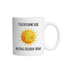 Custom Sunshine Mug Right by School Badges UK