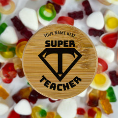 Custom Super Teacher Jar Top by School Badges UK