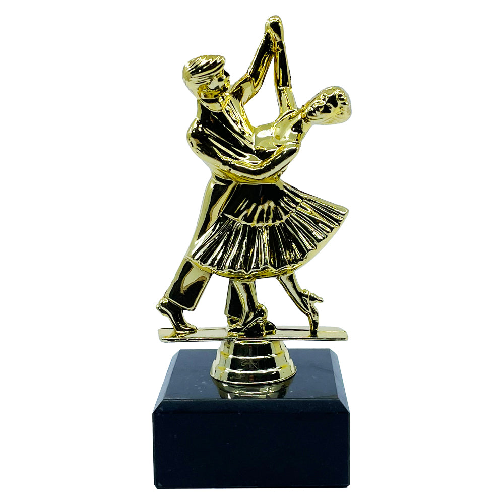 Dance Trophy with Marble Base Gold by School Badges UK