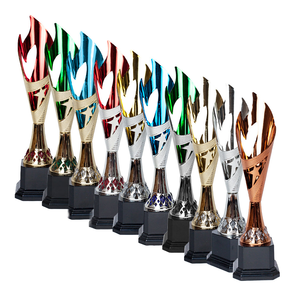 Elegant Flame Trophy - School Badges UK