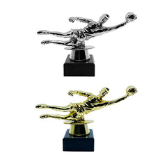 Goalkeeper Football Trophy with Marble Base