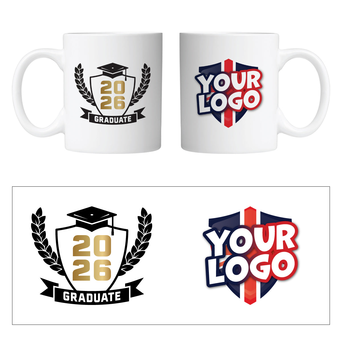 Personalised Graduate Mug with Logo