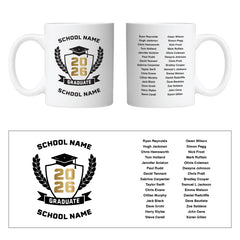Personalised Graduate Mug up to 30 names