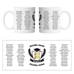 Personalised Graduate Mug up to 60 names