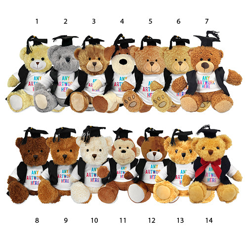Personalised Graduation Teddy Bear - School Badges UK