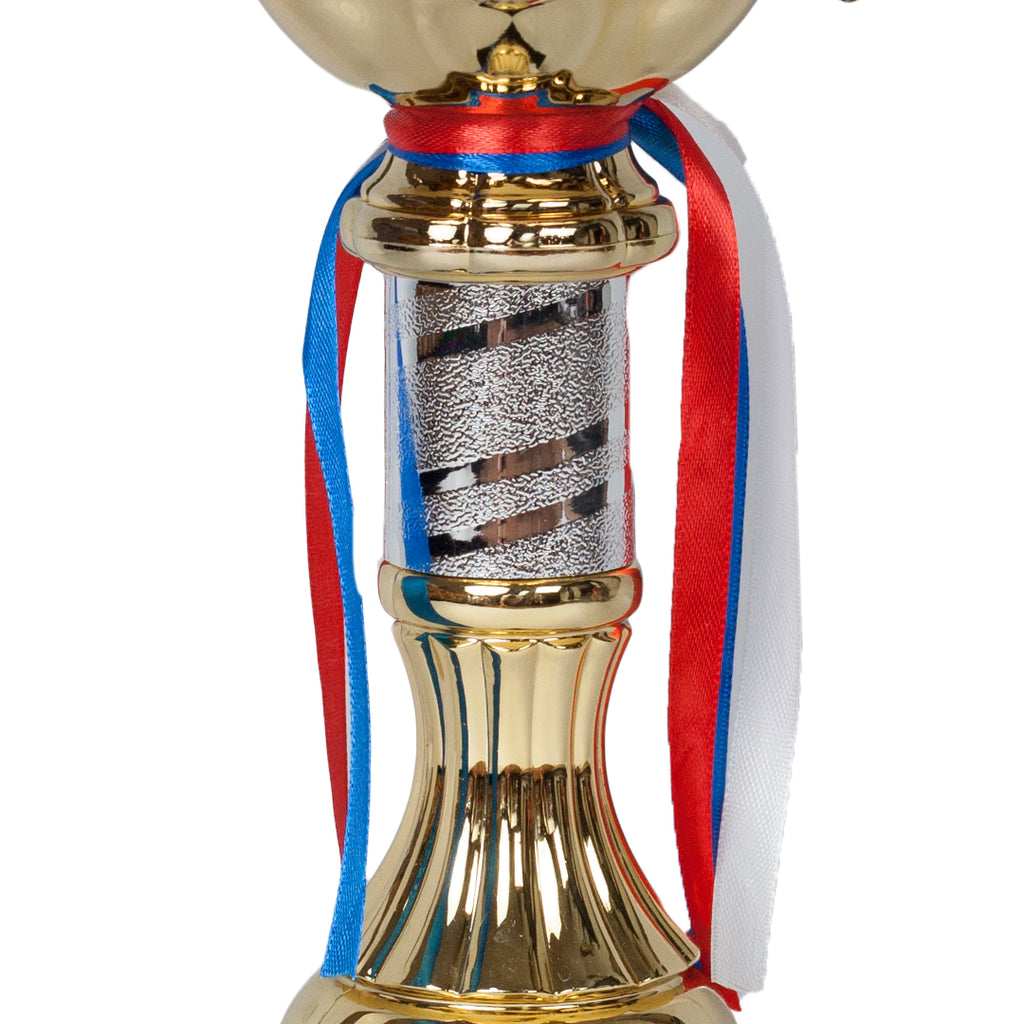 Heritage Victory Cup Gold Trophy Zoomed by School Badges UK