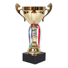 Heritage Victory Cup Gold Trophy by School Badges UK