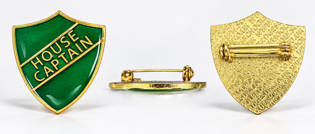 Sharp Round Shield Plain Round Badge by School Badges UK
