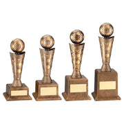 Bronze/Gold Plastic Football Figure on Base by School Badges UK