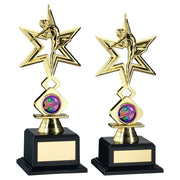 Gold Plastic Dance/Gym Star Figure Assembled on Base by School Badges UK