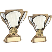 Bronze/White/Silver Cooking Mini Cup with Plate by School Badges UK
