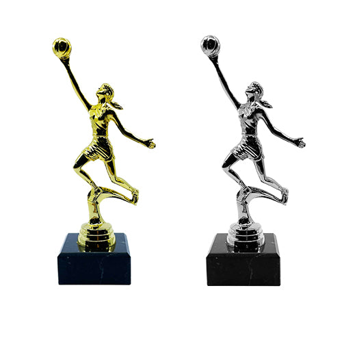 Netball Trophy with Marble Base