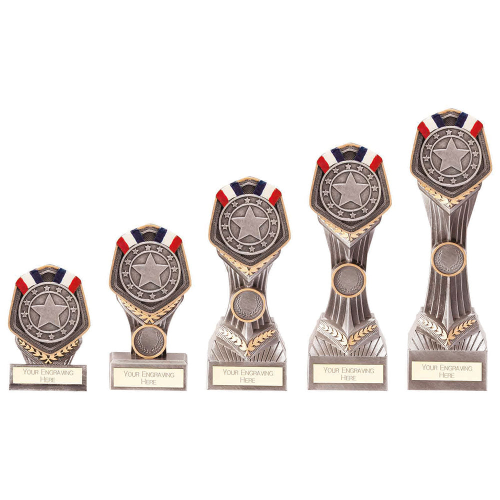 Falcon Silver Medal Award Trophy