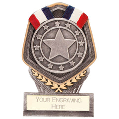 Falcon Silver Medal Award Trophy