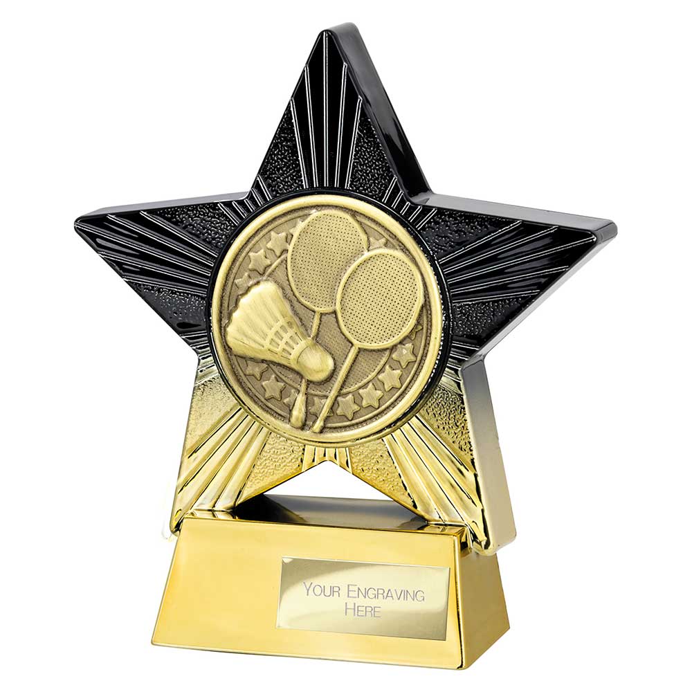 Superstar Badminton Award Trophy