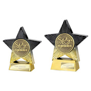 Superstar Star Performer Award Trophy – Black & Gold