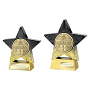 Superstar Maths Award Trophy – Black & Gold