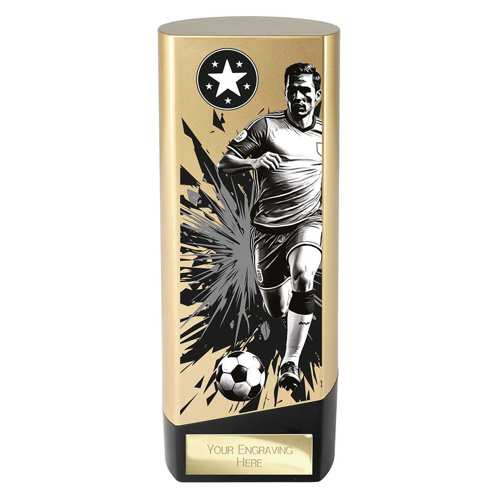 Prime Heavyweight Football Gold & Black Trophy