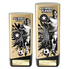 Prime Heavyweight Most Improved Player Gold & Black Trophy